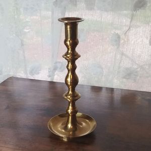Vintage Brass Tall / Slender Candle Stick Holder